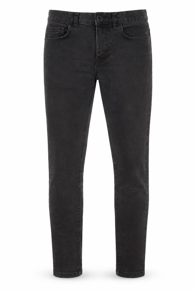 NEXT Mens Black Cotton Skinny Jeans Size 28 in L31 in Extra-Slim Zip