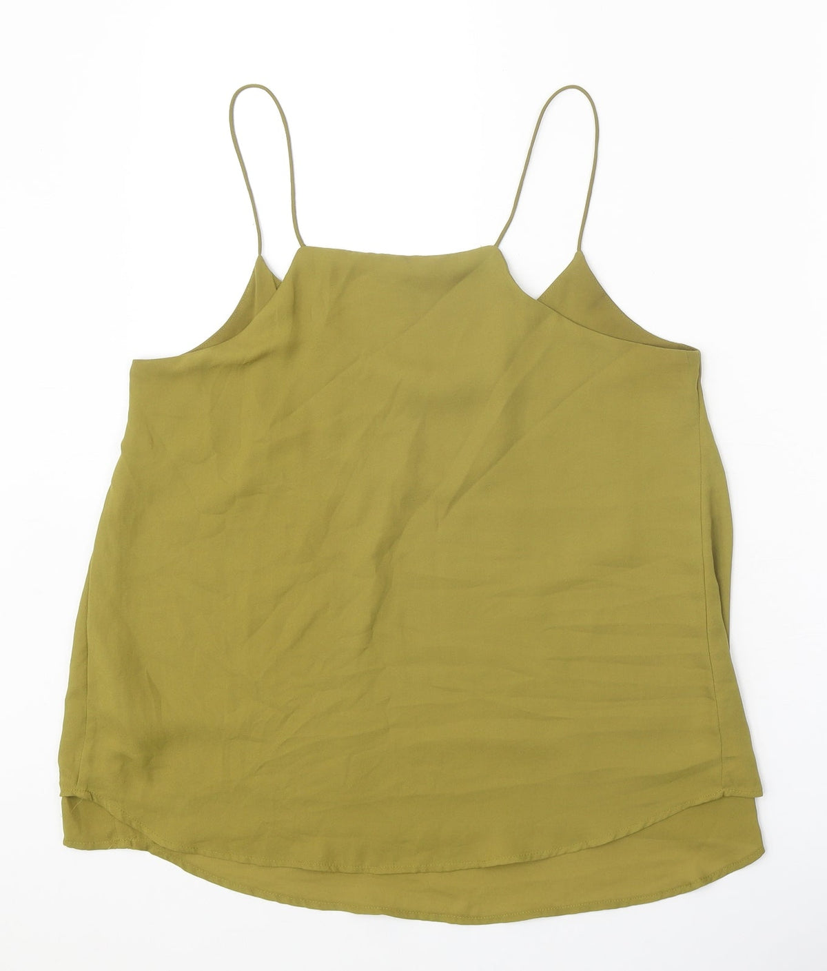 H&M Womens Green Polyester Camisole Tank Size 10 V-Neck