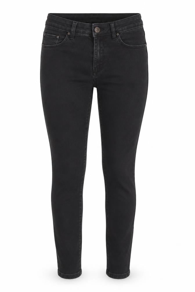 Denim & Co. Womens Black Cotton Skinny Jeans Size 8 Slim Zip