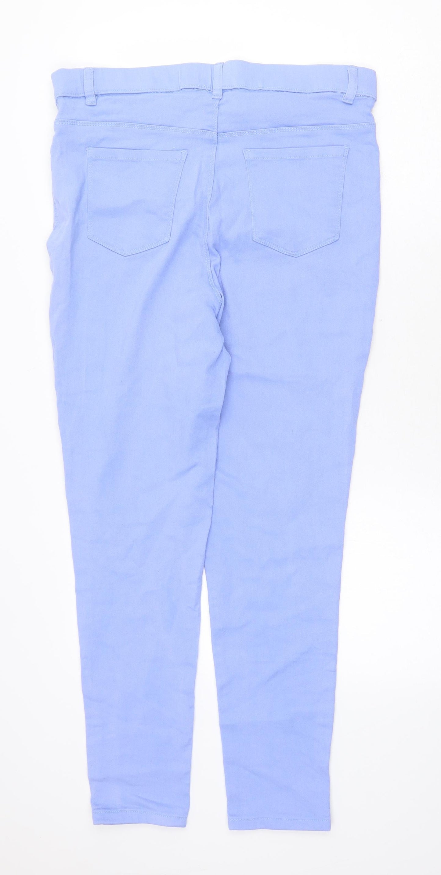 Preworn Womens Purple Cotton Jegging Jeans Size 34 in Regular Zip