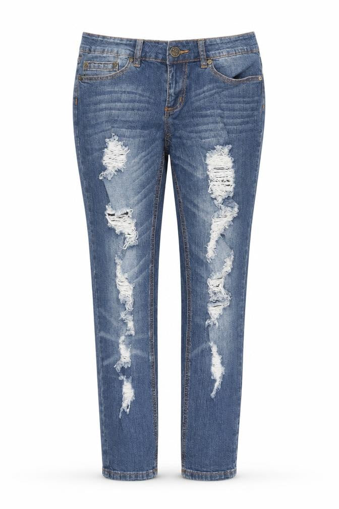Indigo Rein Womens Blue Cotton Skinny Jeans Size 30 in Regular Zip