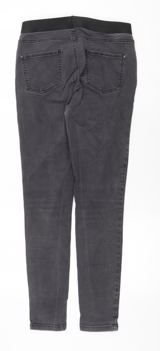 Linea Womens Grey Cotton Jegging Jeans Size 12 Regular