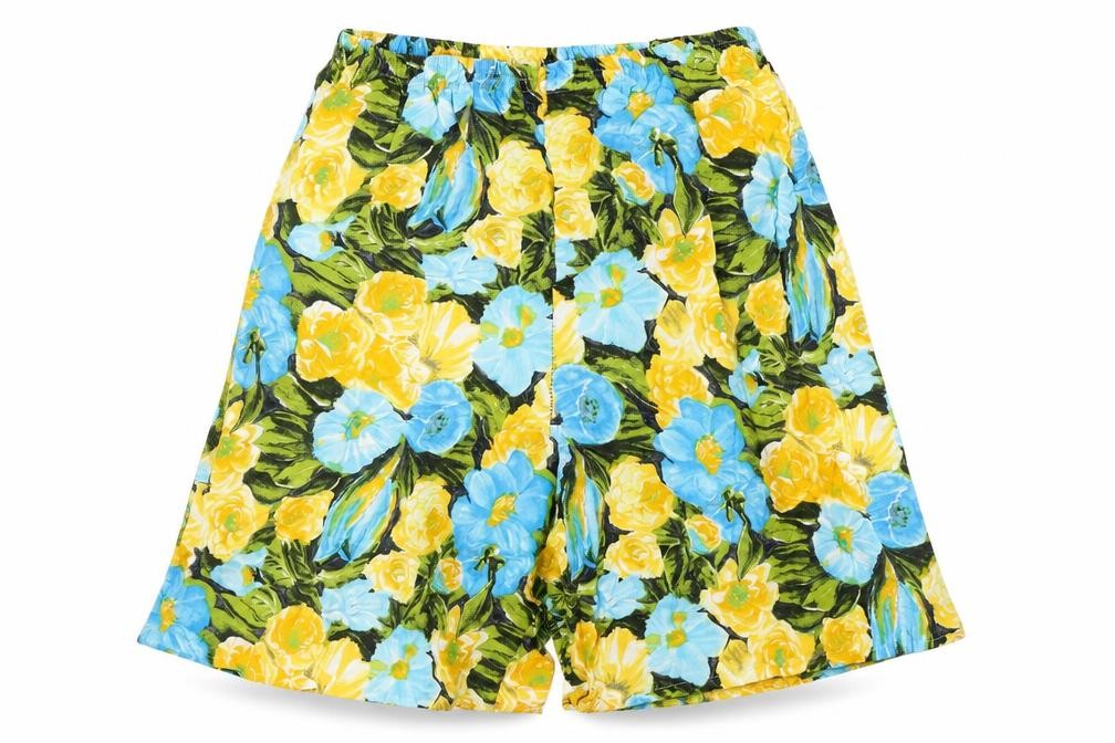 Preworn Womens Multicoloured Floral Polyester Culotte Shorts Size L Regular Pull On