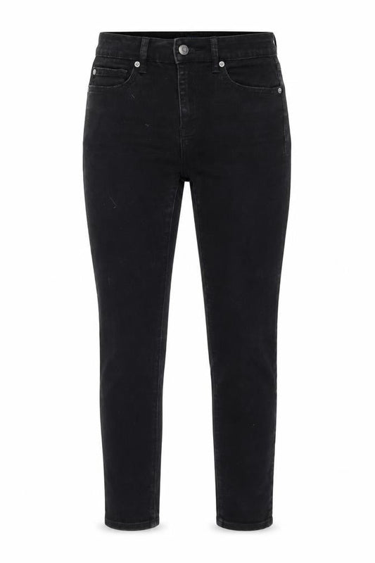 Gap Womens Black Cotton Skinny Jeans Size 28 in L28 in Regular Button