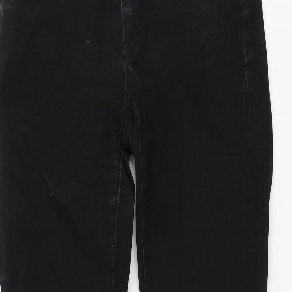 Gap Womens Black Cotton Skinny Jeans Size 28 in L28 in Regular Button