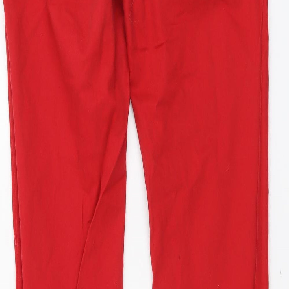 Calliope Womens Red Cotton Skinny Jeans Size M L31 in Regular Button