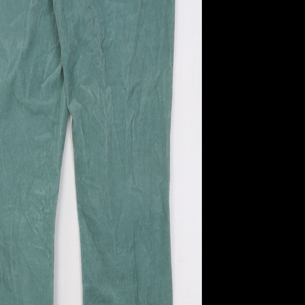Lauren Conrad Womens Green Cotton Skinny Jeans Size 10 Regular Button