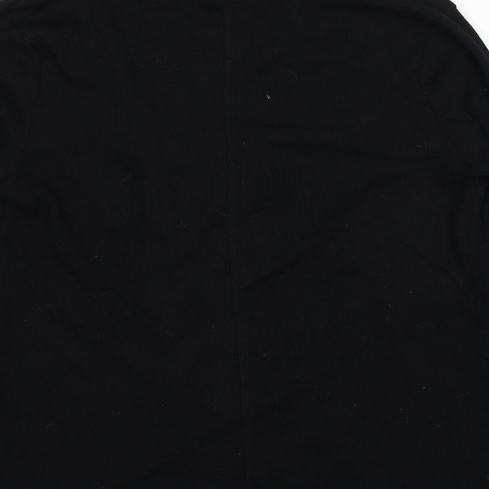 Gap Womens Black V-Neck Cotton Cardigan Jumper Size M