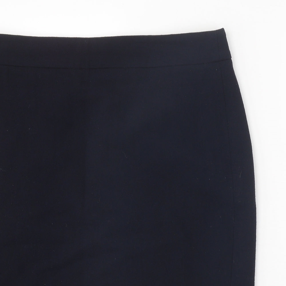 Armani Collezioni Womens Blue Polyester Straight & Pencil Skirt Size 20 Zip