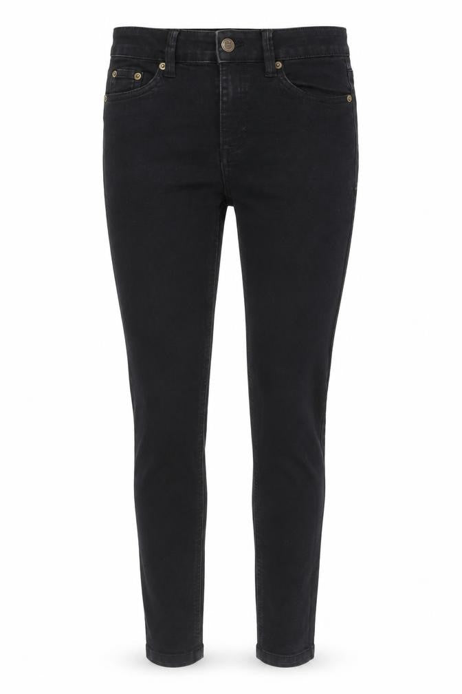 SO denim Womens Black Cotton Skinny Jeans Size 10 Slim Zip