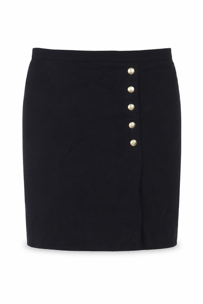 Arkis Club Womens Blue Cotton Straight & Pencil Skirt Size 22 Zip