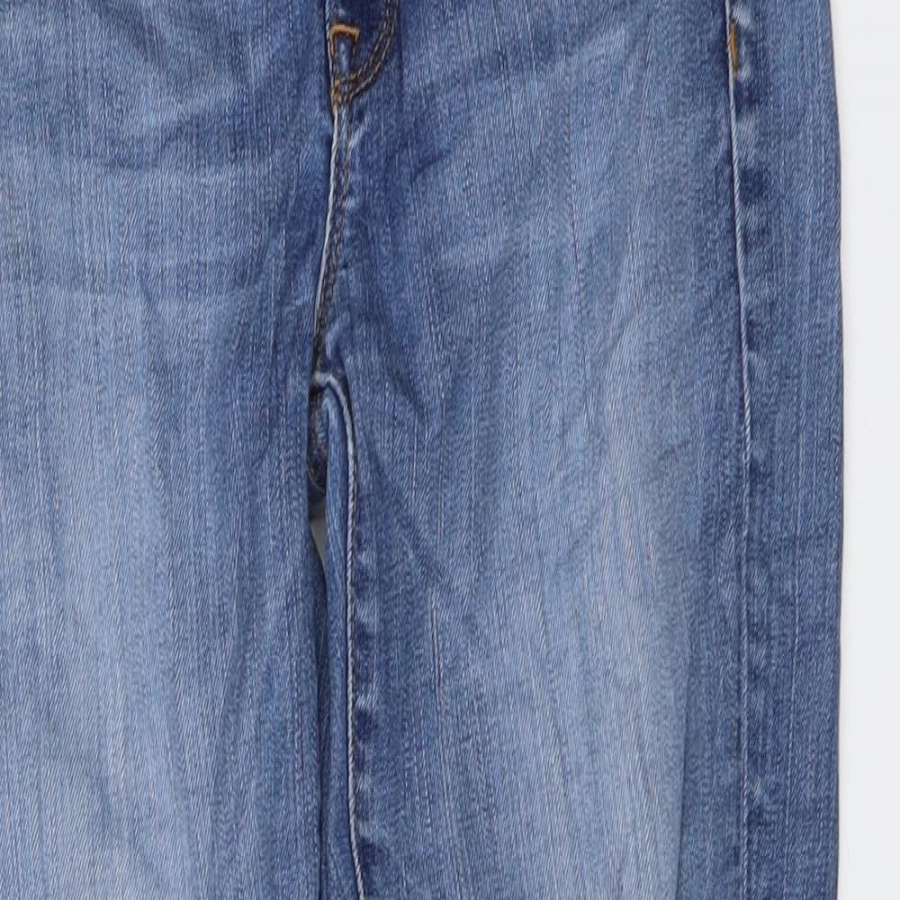 Gap Womens Blue Cotton Straight Jeans Size 26 in L27 in Regular Button