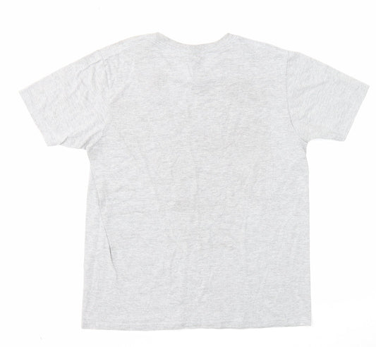 Gildan Boys Grey Polyester Basic T-Shirt Size 12-13 Years Round Neck Pullover - Sidekick, 12-14 Years