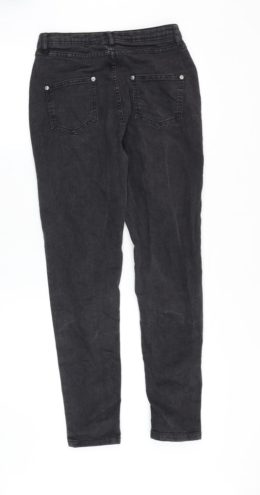 WEDNESDAY'S GIRL Womens Black Cotton Skinny Jeans Size 26 in Regular Zip