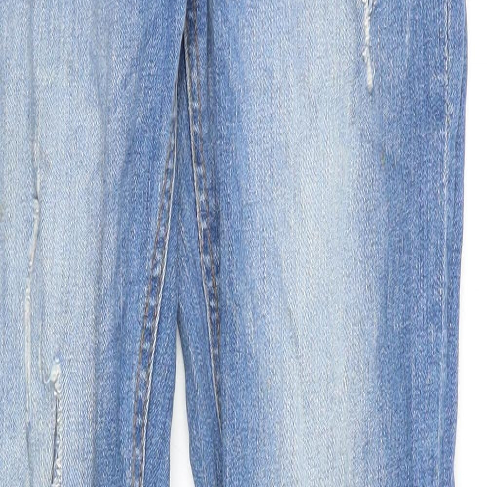 Preworn Womens Blue Cotton Skinny Jeans Size 26 in Slim Zip