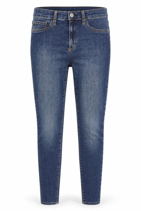 Gap Womens Blue Cotton Skinny Jeans Size 28 in Slim Zip