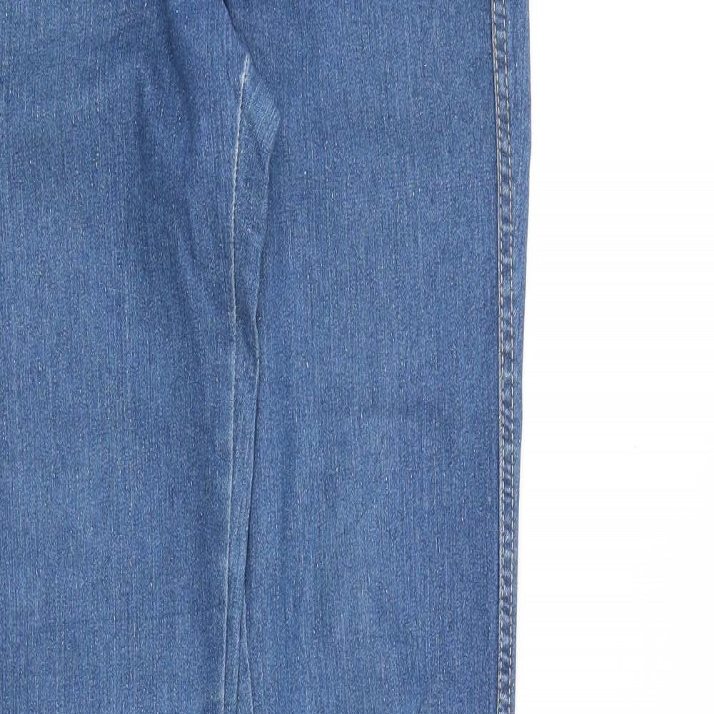 H&M Womens Blue Cotton Skinny Jeans Size 26 in Slim Zip