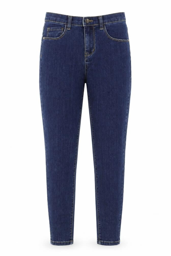 United Colors of Benetton Womens Blue Cotton Skinny Jeans Size 26 in Regular Zip