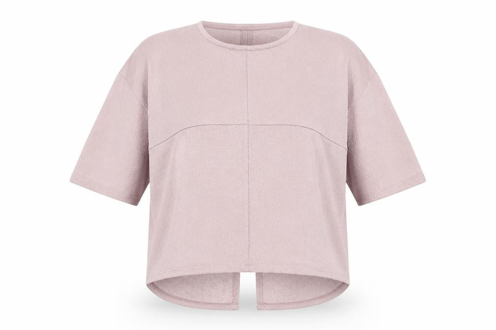 Papaya Womens Pink Polyester Basic Blouse Size 10 Scoop Neck