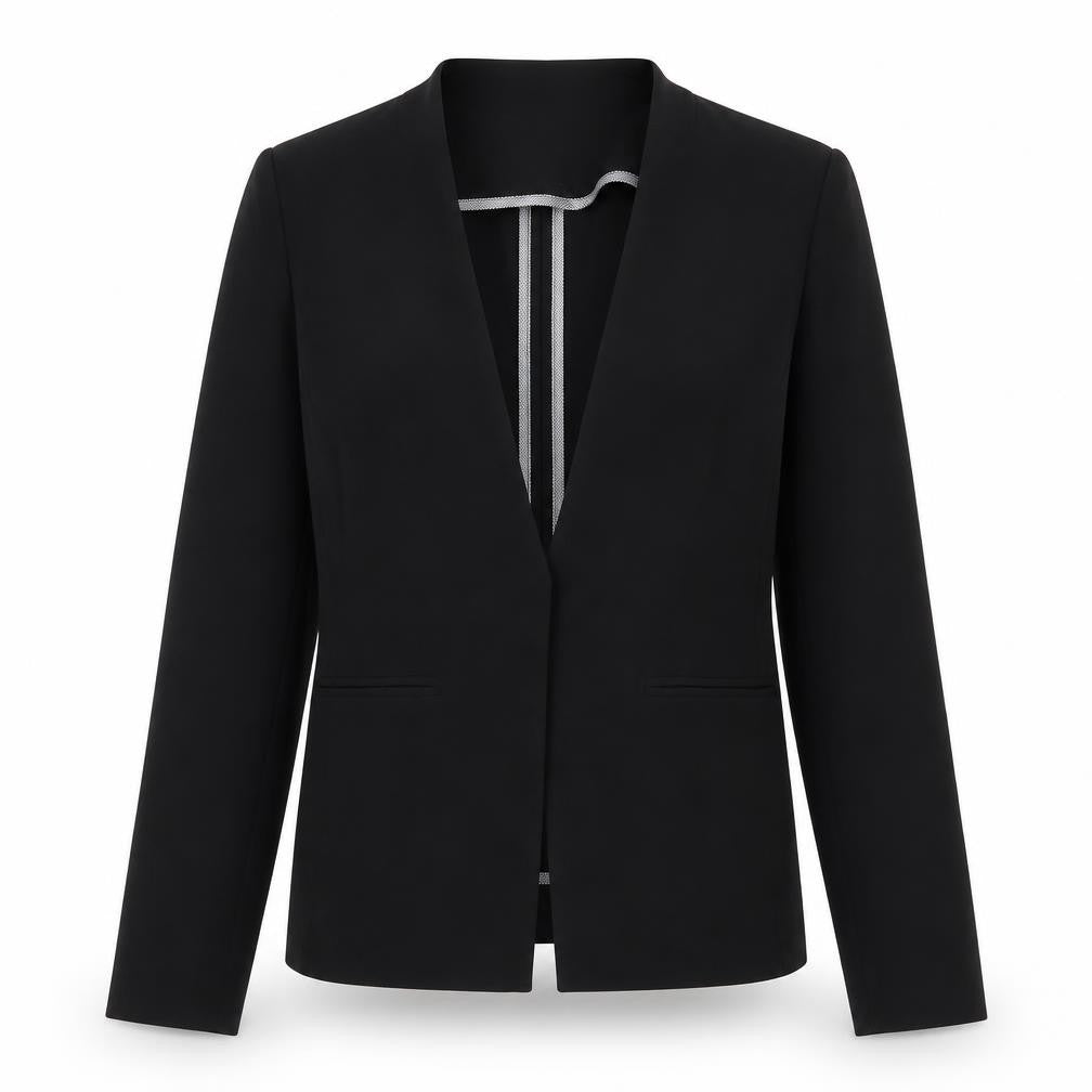 Marks and Spencer Womens Black Polyester Jacket Blazer Size 12