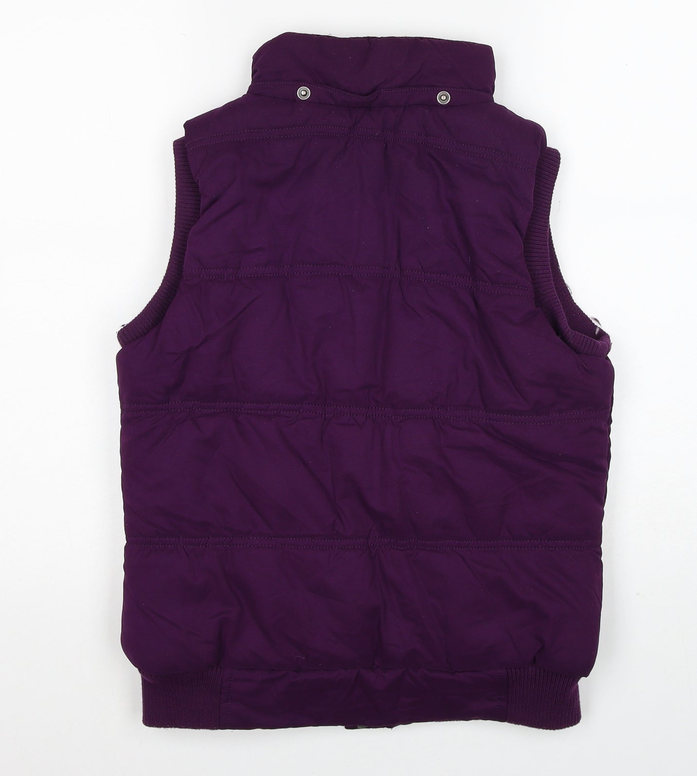 Debenhams Womens Purple Gilet Jacket Size 10 Zip