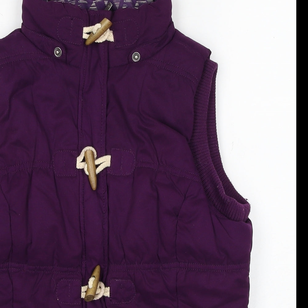 Debenhams Womens Purple Gilet Jacket Size 10 Zip