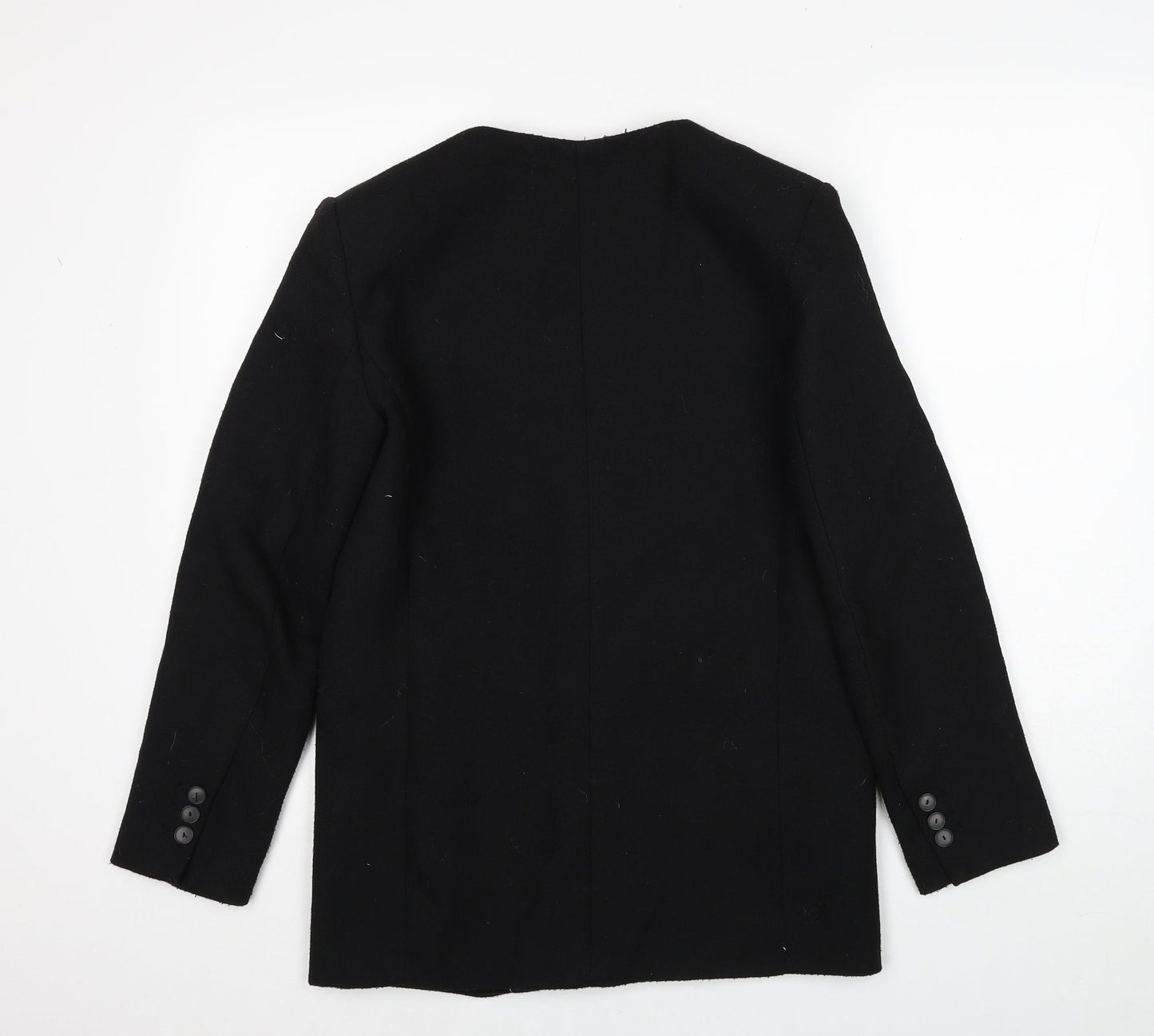 Mango Womens Black Jacket Blazer Size XS Button