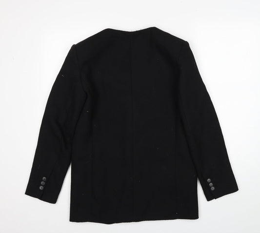 Mango Womens Black Jacket Blazer Size XS Button
