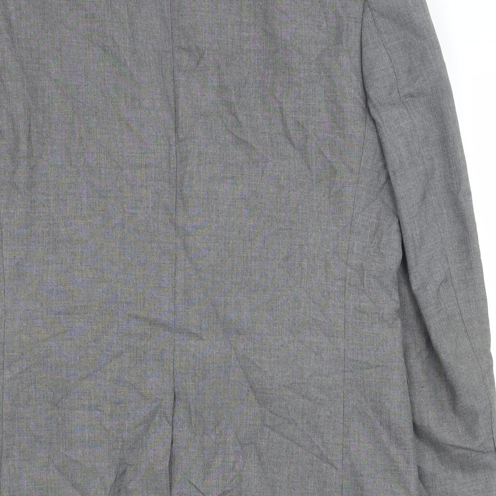 Marks and Spencer Mens Grey Polyester Jacket Suit Jacket Size 40 Regular