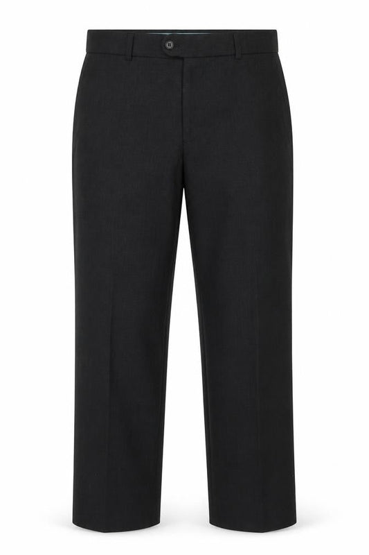 Tom English Mens Grey Polyester Trousers Size 32 in Regular Zip