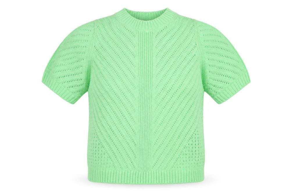 Marks and Spencer Womens Green Roll Neck Cotton Pullover Jumper Size M