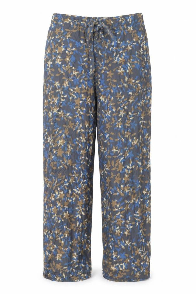 Blue Ginger Womens Multicoloured Geometric Viscose Harem Trousers Size XS Regular Tie