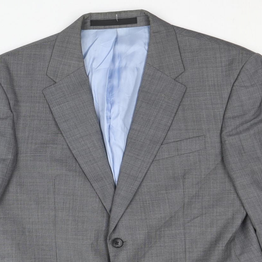 Marks and Spencer Mens Grey Wool Jacket Suit Jacket Size 38 Regular