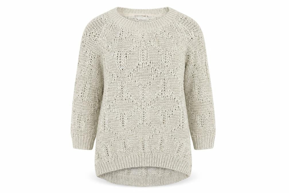 Marks and Spencer Womens Brown Scoop Neck Acrylic Pullover Jumper Size 10