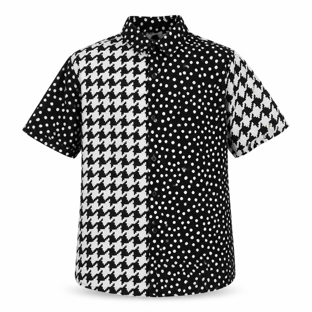ASOS Womens Multicoloured Geometric Viscose Basic Button-Up Size S Collared