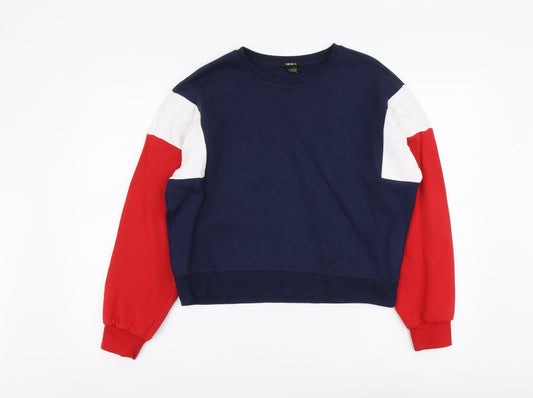FOREVER 21 Womens Multicoloured Cotton Pullover Sweatshirt Size S Pullover