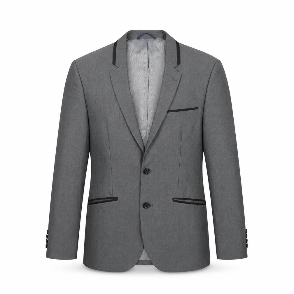 Burton Mens Grey Polyester Jacket Suit Jacket Size 36 Regular