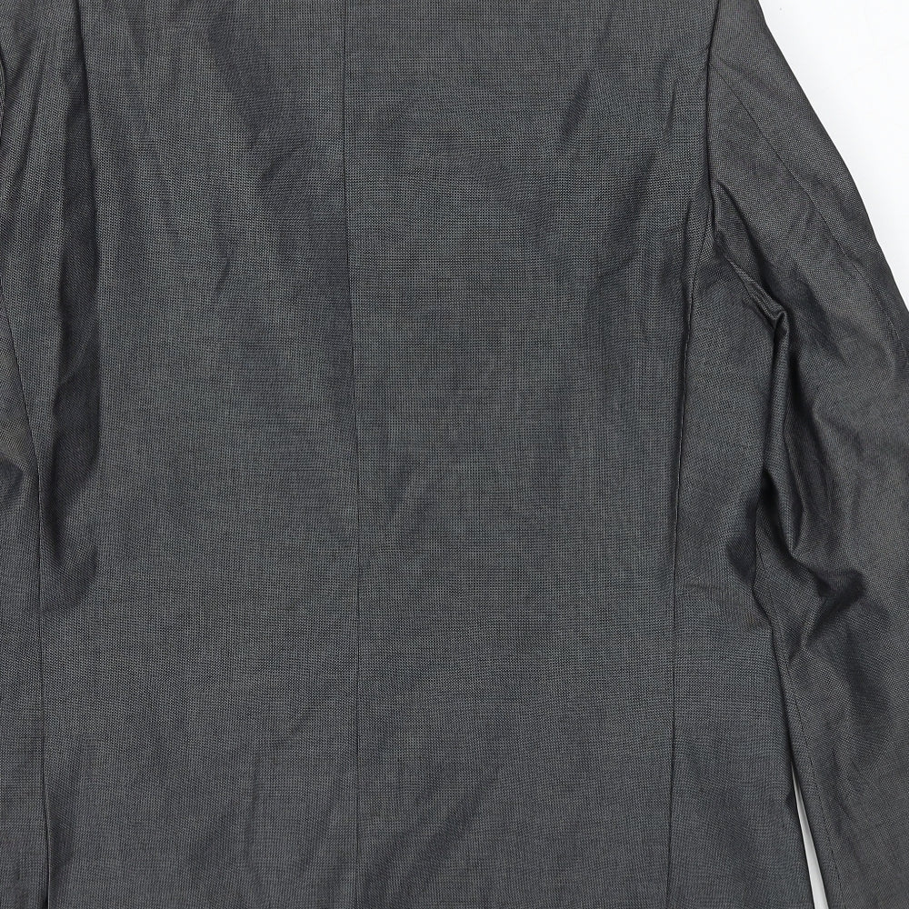 Skopes Mens Grey Polyester Jacket Suit Jacket Size 40 Regular
