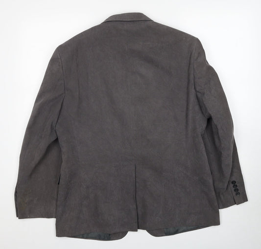 Marks and Spencer Mens Grey Polyester Jacket Suit Jacket Size 40 Regular