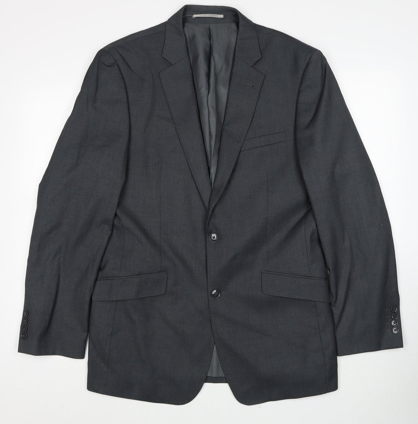 Charlton Grey Mens Grey Polyester Jacket Blazer Size 40 Regular