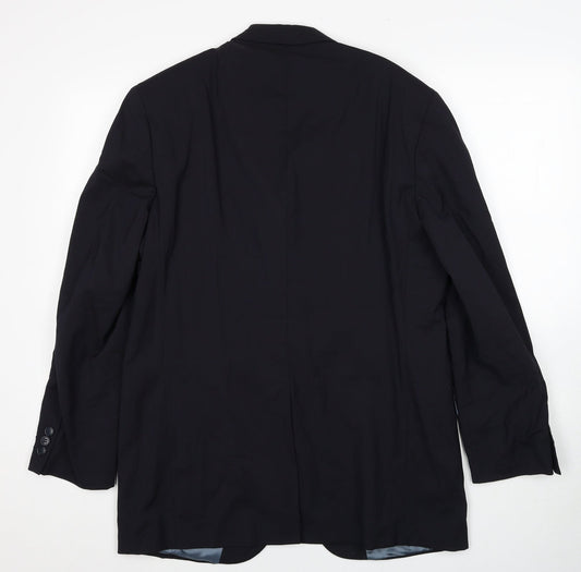 Impressions Mens Black Polyester Jacket Suit Jacket Size 40 Regular