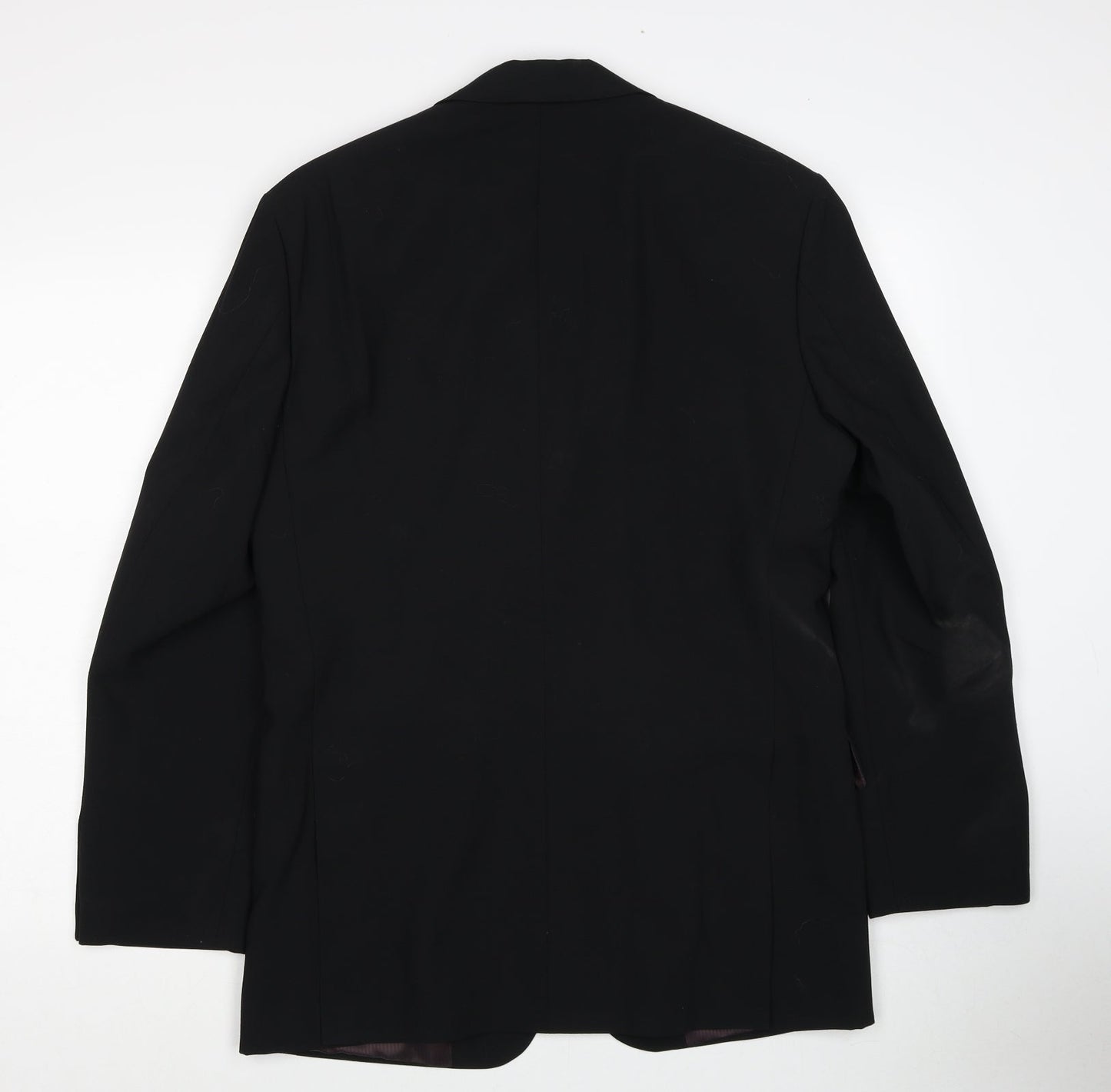 Impressions Mens Black Polyester Jacket Suit Jacket Size M Regular