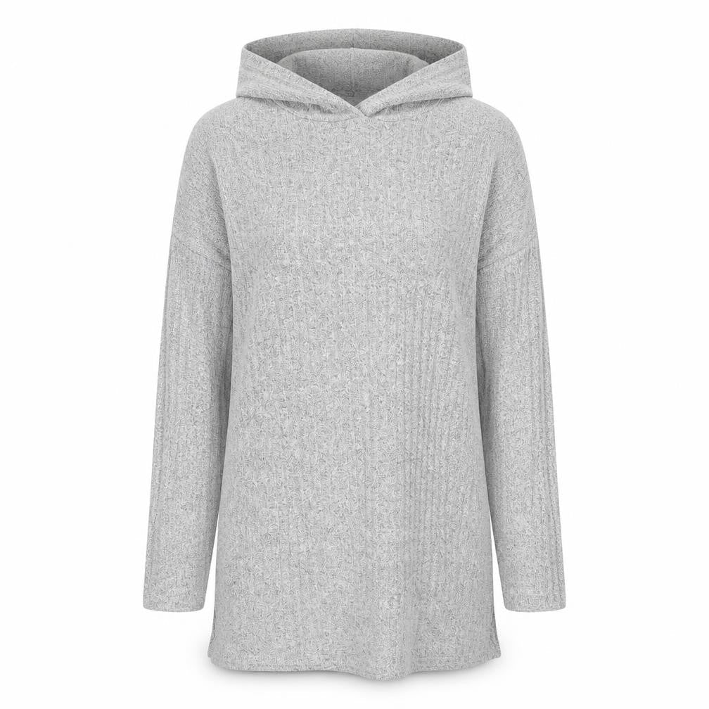 LDS Womens Grey Polyester Pullover Hoodie Size 10 Pullover