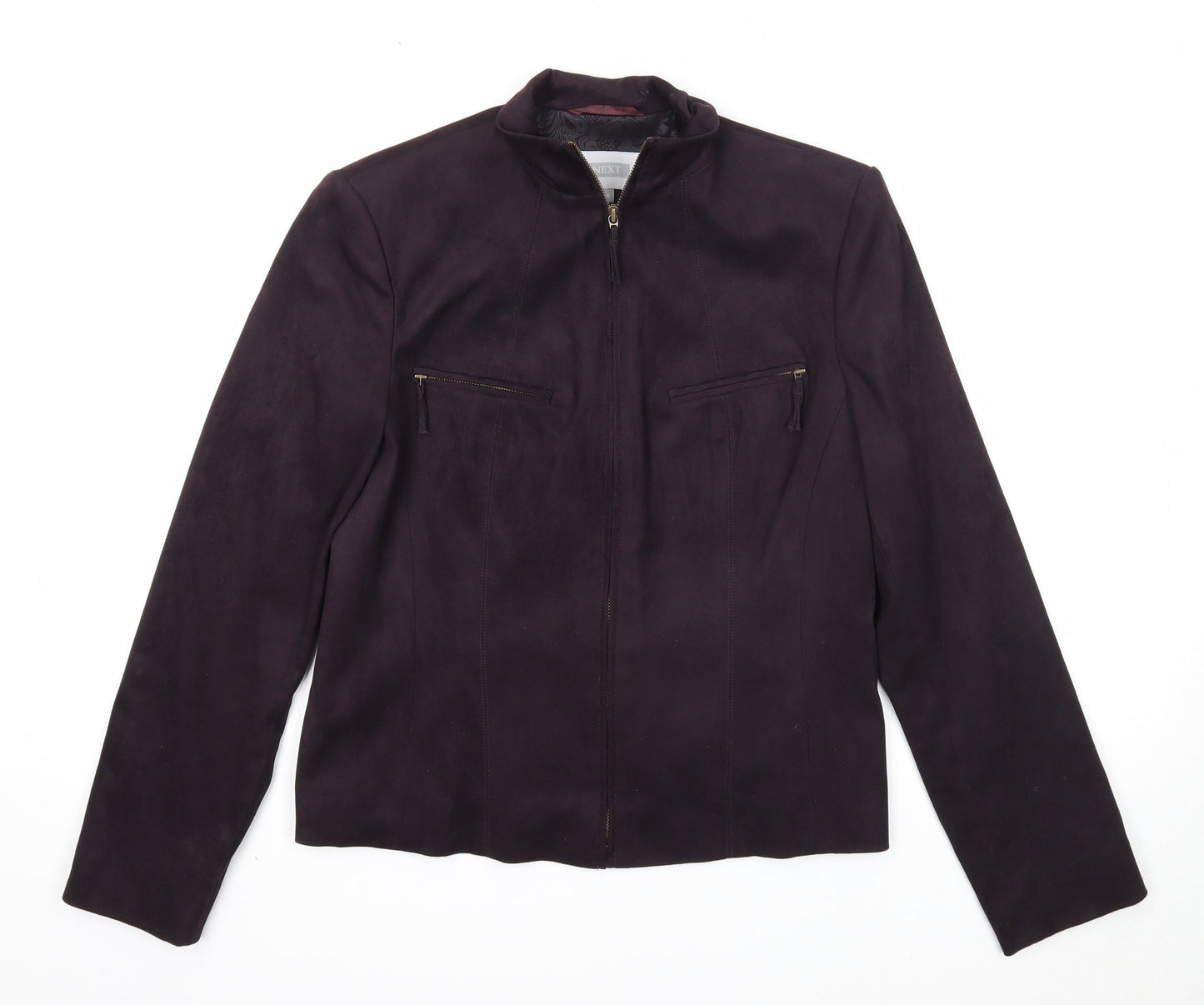 NEXT Womens Purple Jacket Size 14 Zip