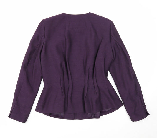 H&M Womens Purple Jacket Size 10 Zip
