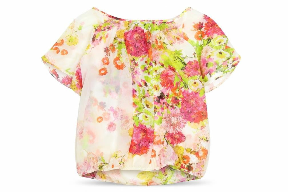 Wallis Womens Multicoloured Floral Polyester Basic Blouse Size S Boat Neck