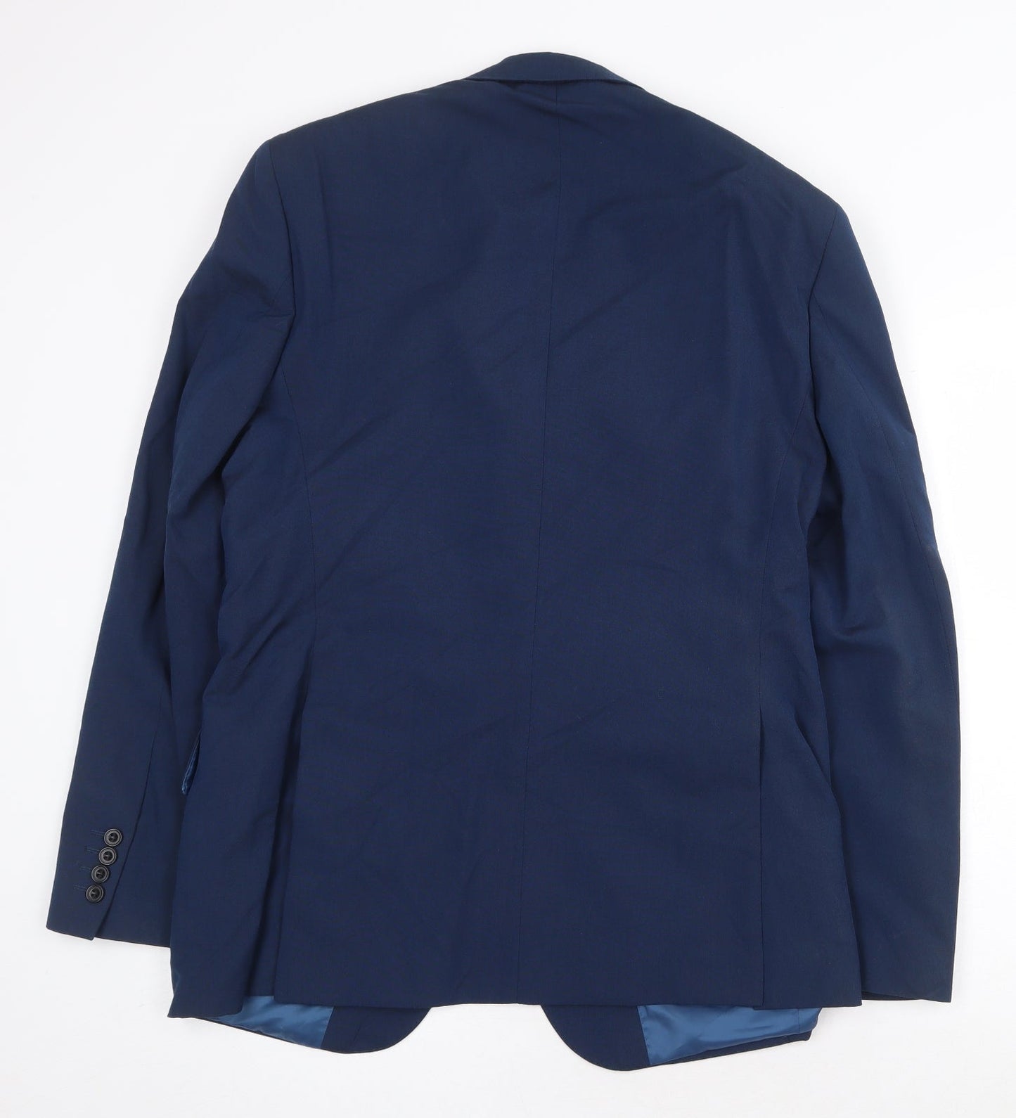 Marks and Spencer Mens Blue Polyester Jacket Suit Jacket Size 40 Regular