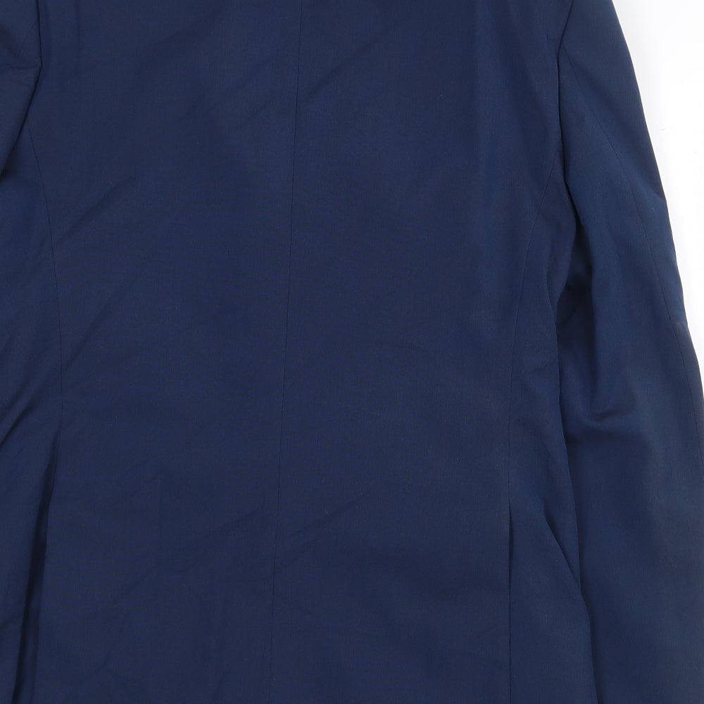Marks and Spencer Mens Blue Polyester Jacket Suit Jacket Size 40 Regular