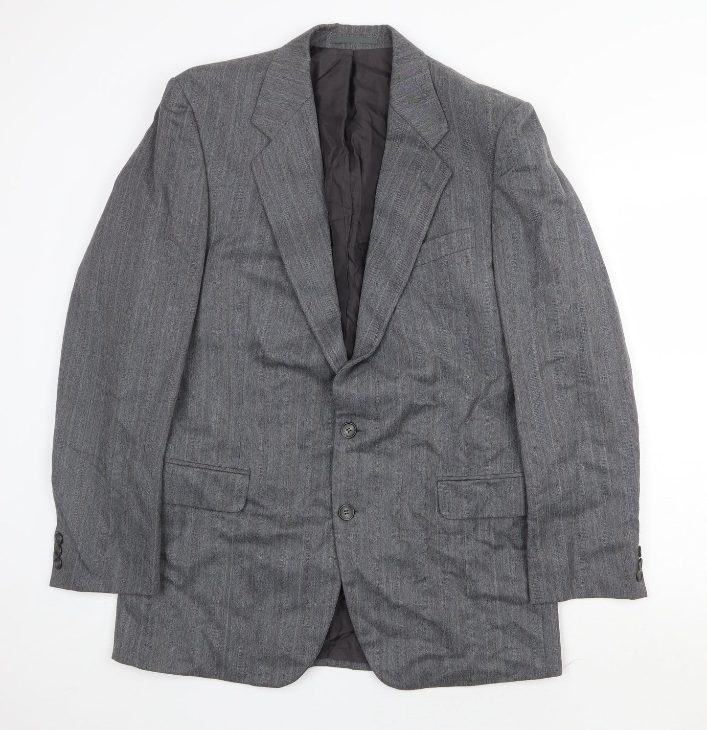 Marks and Spencer Mens Grey Polyester Jacket Suit Jacket Size 40 Regular