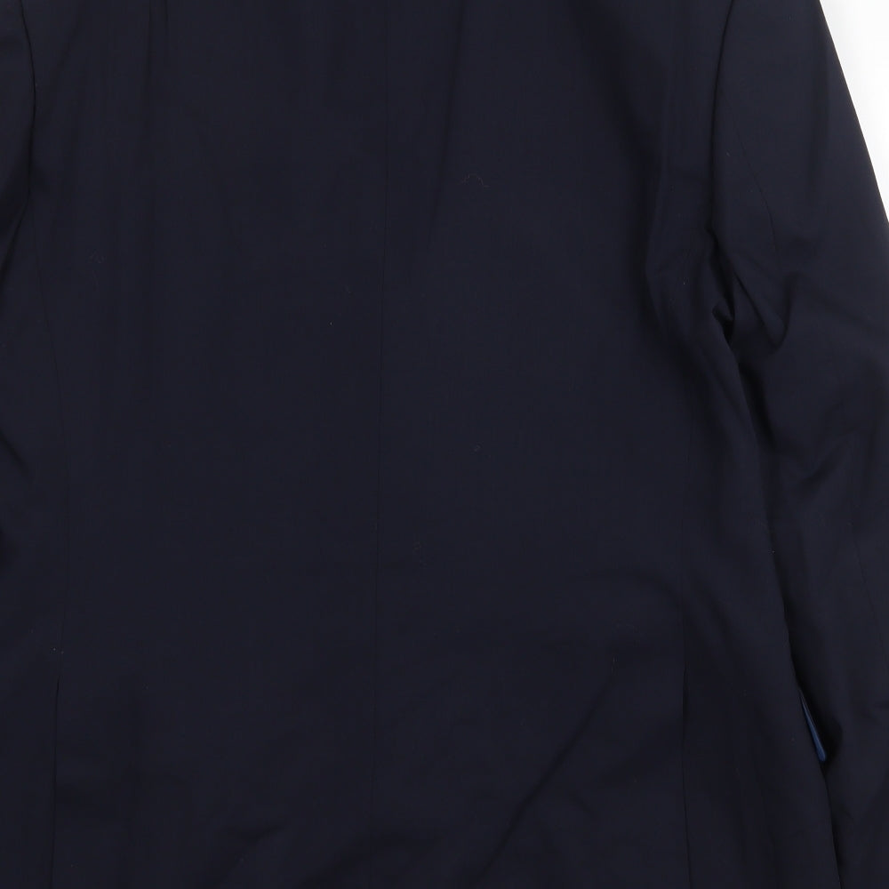 Marks and Spencer Mens Blue Wool Jacket Suit Jacket Size 42 Regular
